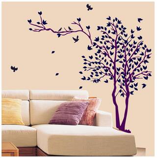 Buy Arhat Asr E461 Tree Pattern Glossy Pvc Wall Stencils Online At