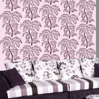 Buy Arhat Asr E452 Tree Pattern Glossy Pvc Wall Stencils Online At