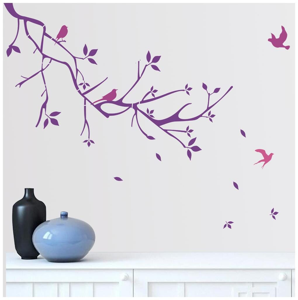 

Arhat Asr-E466 Tree Pattern Glossy Pvc Wall Stencils