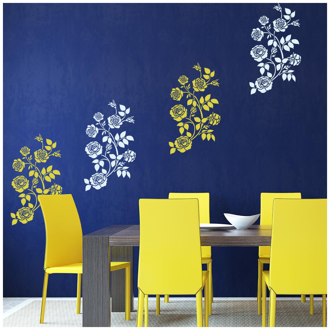 

Arhat Asr-E510 Damask Pattern Glossy Pvc Wall Stencils