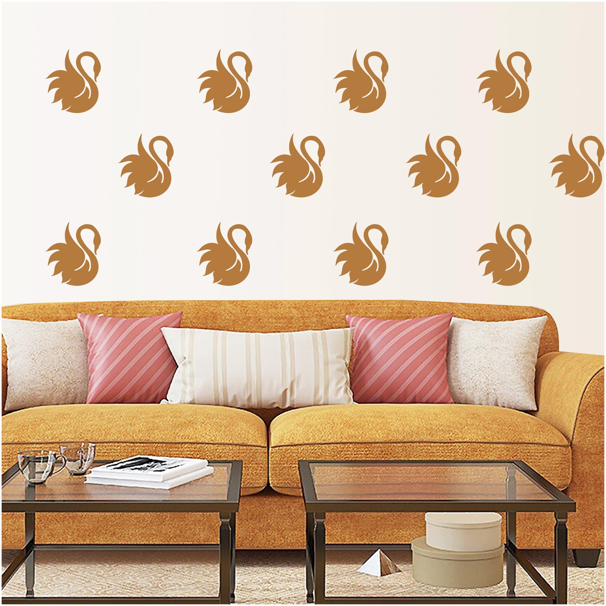 

Arhat Asr-E585 Pattern Glossy Pvc Wall Stencils