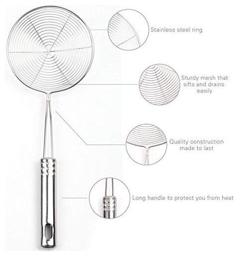 

Aric Stainless Steel Deep Fry Strainer (Size 14 cm)