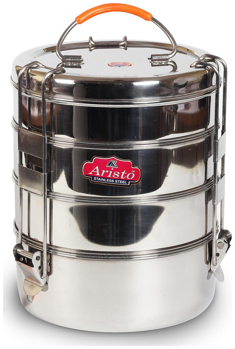 

Aristo Silver Lunch box ( Set of 1 3000 ml )