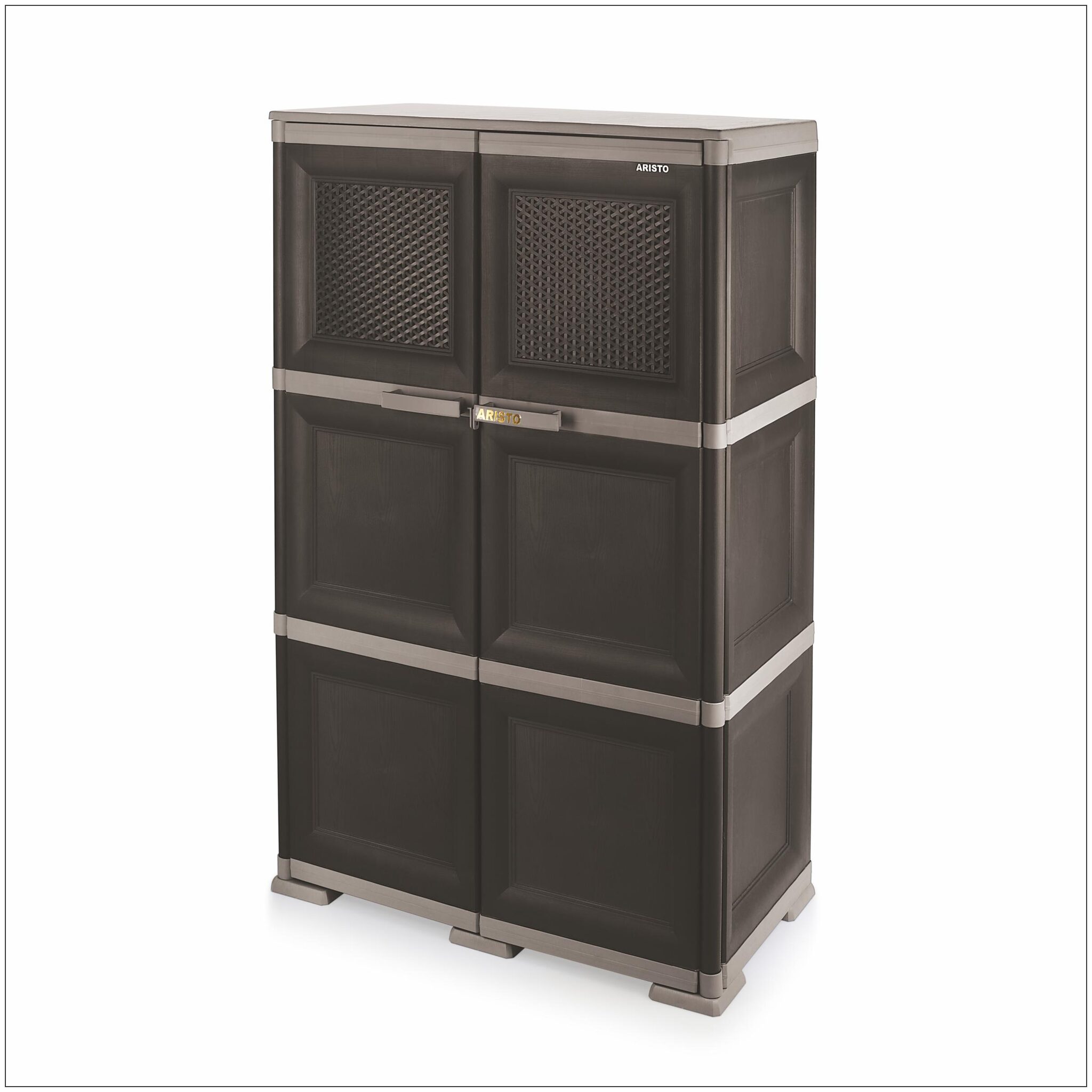 

Aristo Vintage-3 Plastic Multipurpose Use Storage Cabinet Solid Brown