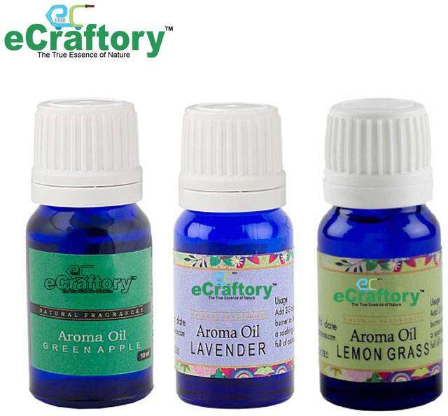 Essential Aroma Diffuser Oil(Citronella,Green Apple,Lemongrass-10 ml Each)