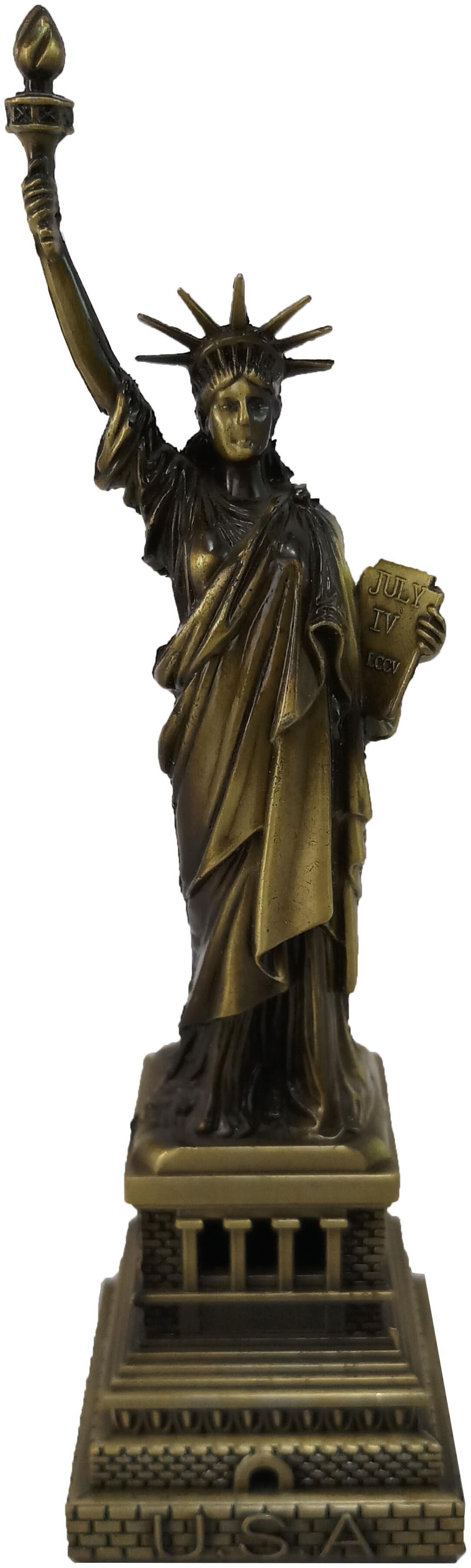 

Aromora Miniature Statue of Liberty Showpiece for Bedroom Living Room Statue of Liberty Metal Showpiece for Gift Party And House Decoration Metal Collectible Showpieces 6 inch
