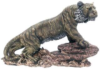 ART N HUB Antique Look Tiger Statue Showpiece Vastu Decorative Figurine Home Interior Decor Item Table Decoration Idol - Handicraft Animal Figure Corporate Gift Items (L-55 cm)