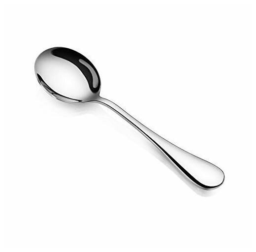 

Artaste 59366 Rain 18 10 Stainless Steel Bouillon Spoon 6-Inch Set of 12