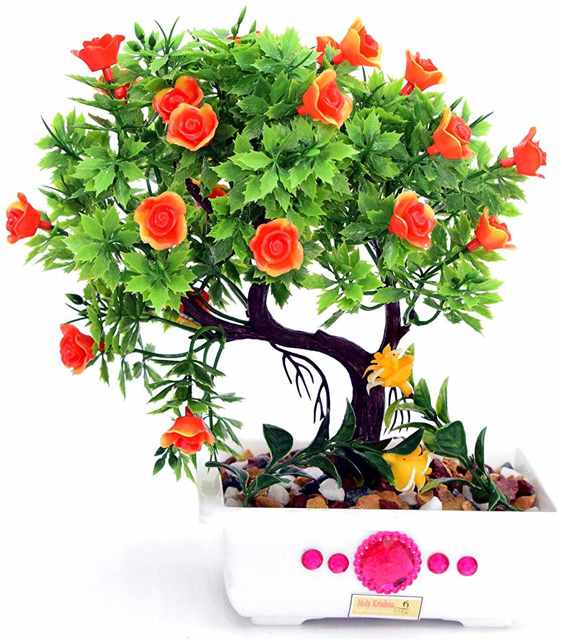 

Artificial Plant with Pot and all accessories for Home and Office Decor a20(9 inch Height)