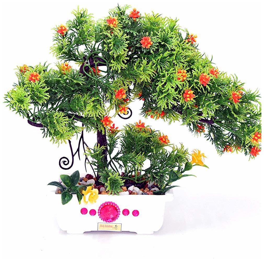 

Artificial Plant with Pot and all accessories for Home and Office Decor a23(9 inch Height)