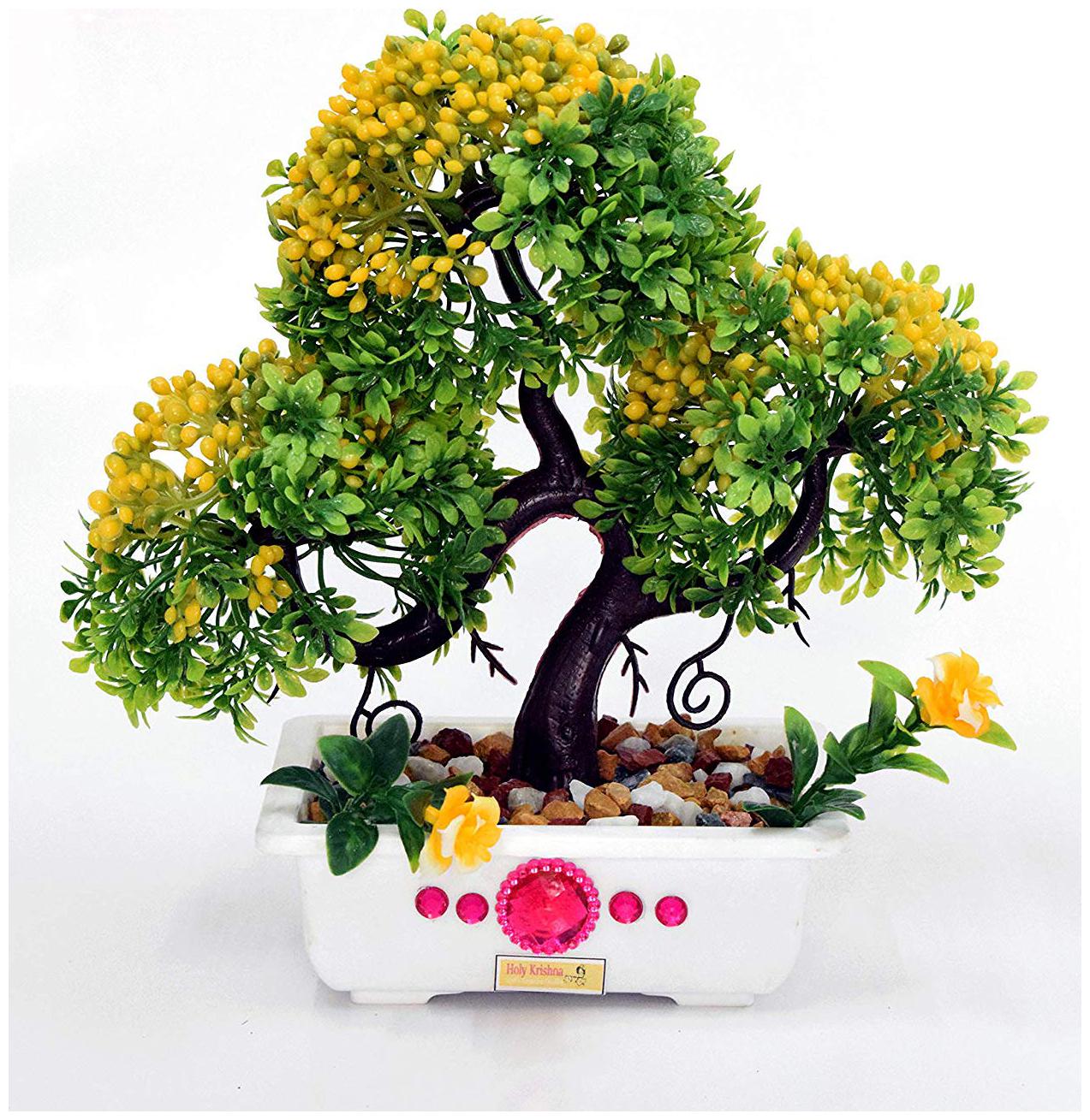 

Artificial Plant with Pot and all accessories for Home and Office Decor a22(9 inch Height)