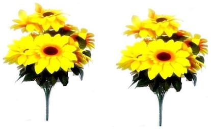 Artificial Sun Flower Stick (Set of 2 pcs )