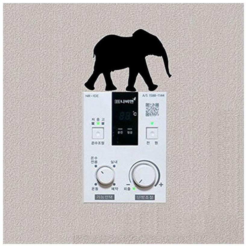 

ARWY Switch sticker Elephant Logo Switch Sticker Vinyl switch Sticker Decal A-142 (Black)