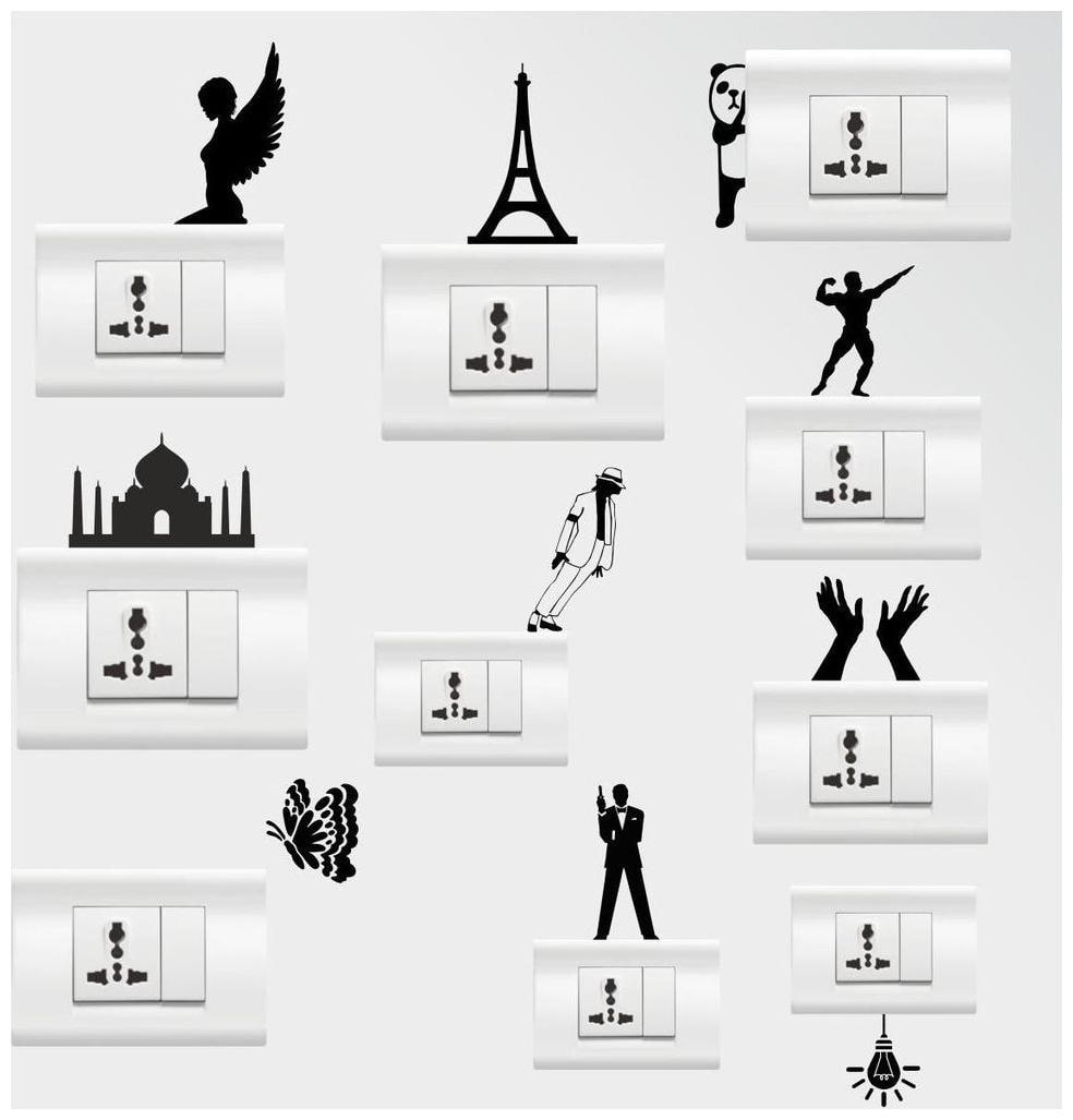 

ARWY Switch sticker Switch Aoard Sticker(Material-Vinyl) ( Pack of 10)