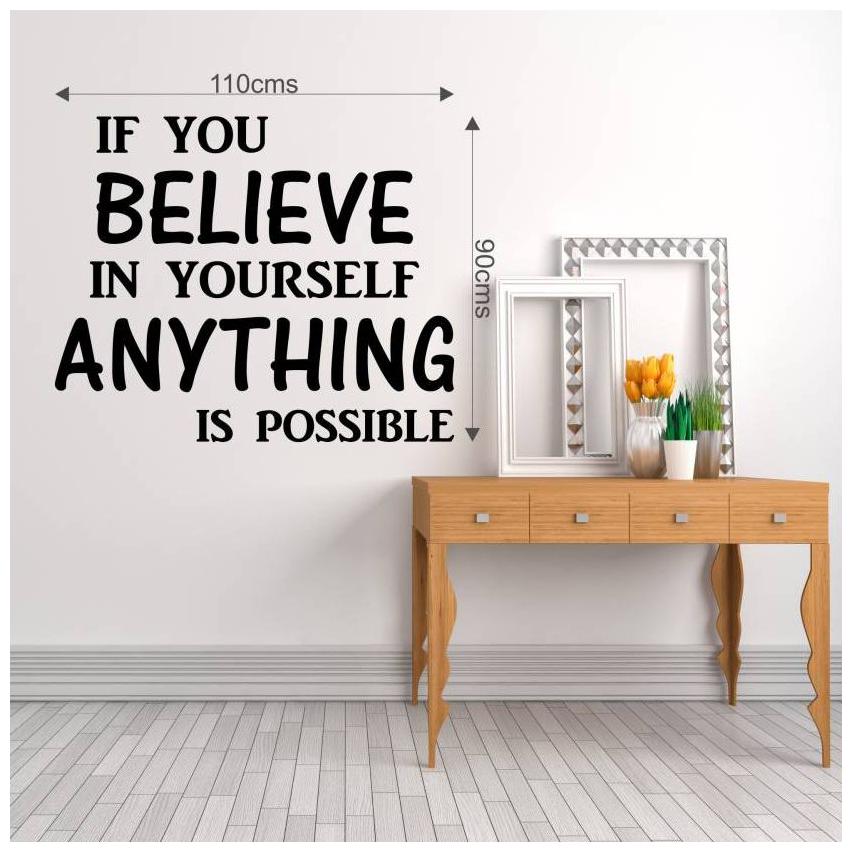 

ARWY wall ticker IF you belive stikcer for wall 59X70cm