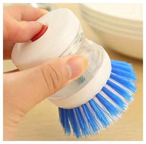

Aryshaa Cleaning Brush with Liquid Soap Dispenser Assorted Colours (Pack of 1)
