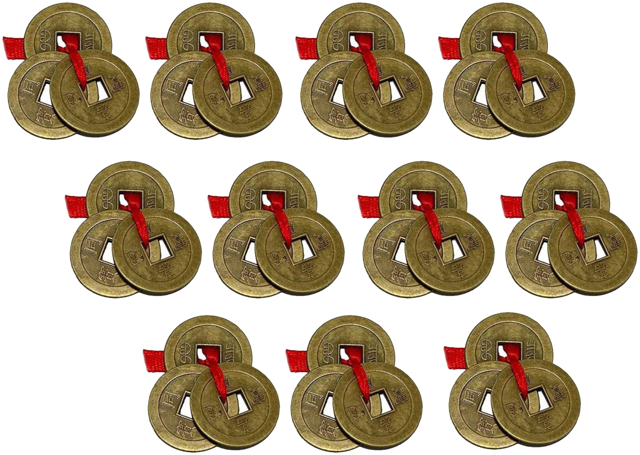 

Aryshaa Feng Shui Lucky Coins for Wealth and Achievement Good Luck Prosperity (Set of 11)