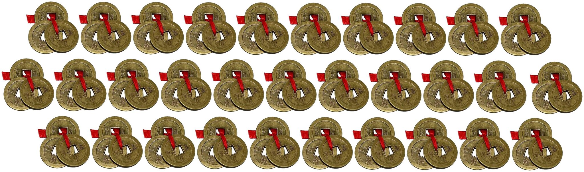 

Aryshaa Feng Shui Lucky Coins for Wealth and Achievement Good Luck Prosperity (Set of 31)