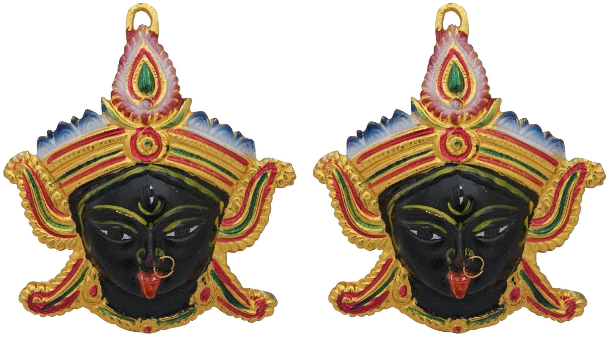 

Aryshaa Jai Maa Kali Nazar Battu Wall Hanging Mask Mahakali Mask (Pack of 2)