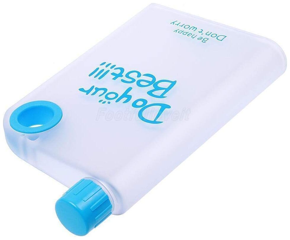 

Aryshaa Notebook Style ULa Slim Water Bottle Do Your Best Memo Bottle 420ml Assorted Colours (Pack of 1)