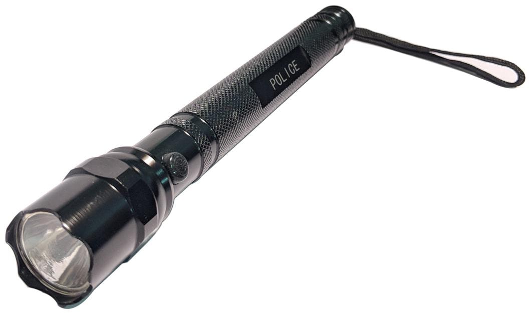 

Aryshaa Pocket Waterproof 1 Led Flashlight Torch Aluminium Alloy Body Handheld Led Torch Box Pack 21 Cm