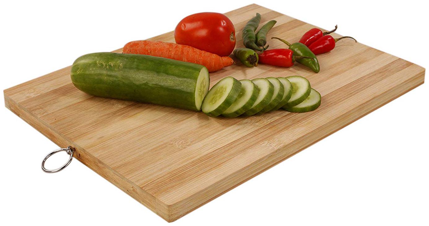 

Aryshaa wooden natural bamboo kitchen chopping cutting slicing board for fruits vegetables meat