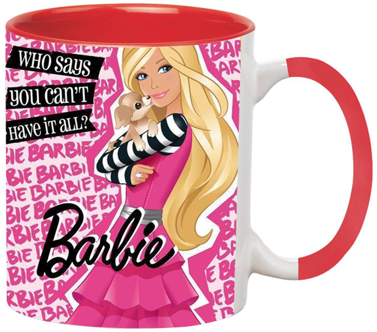 

Ashvah Barbie Cartoon Ceramic Coffee Mug for Friends Birthday Gifts for Kids Return Gifts