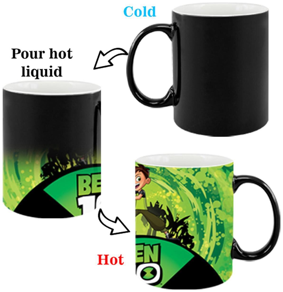 

Ashvah Ben 10 Cartoon Magic Mug for Friends Birthday Gifts for Kids Return Gifts by Ashvah -MagicMug2085