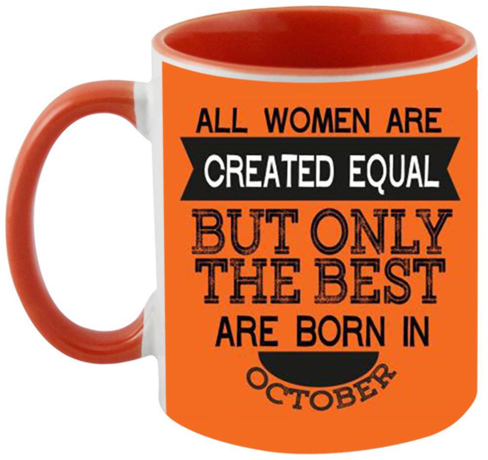 

Ashvah Born in October Ceramic Coffee Mug by Ashvah - MUG913