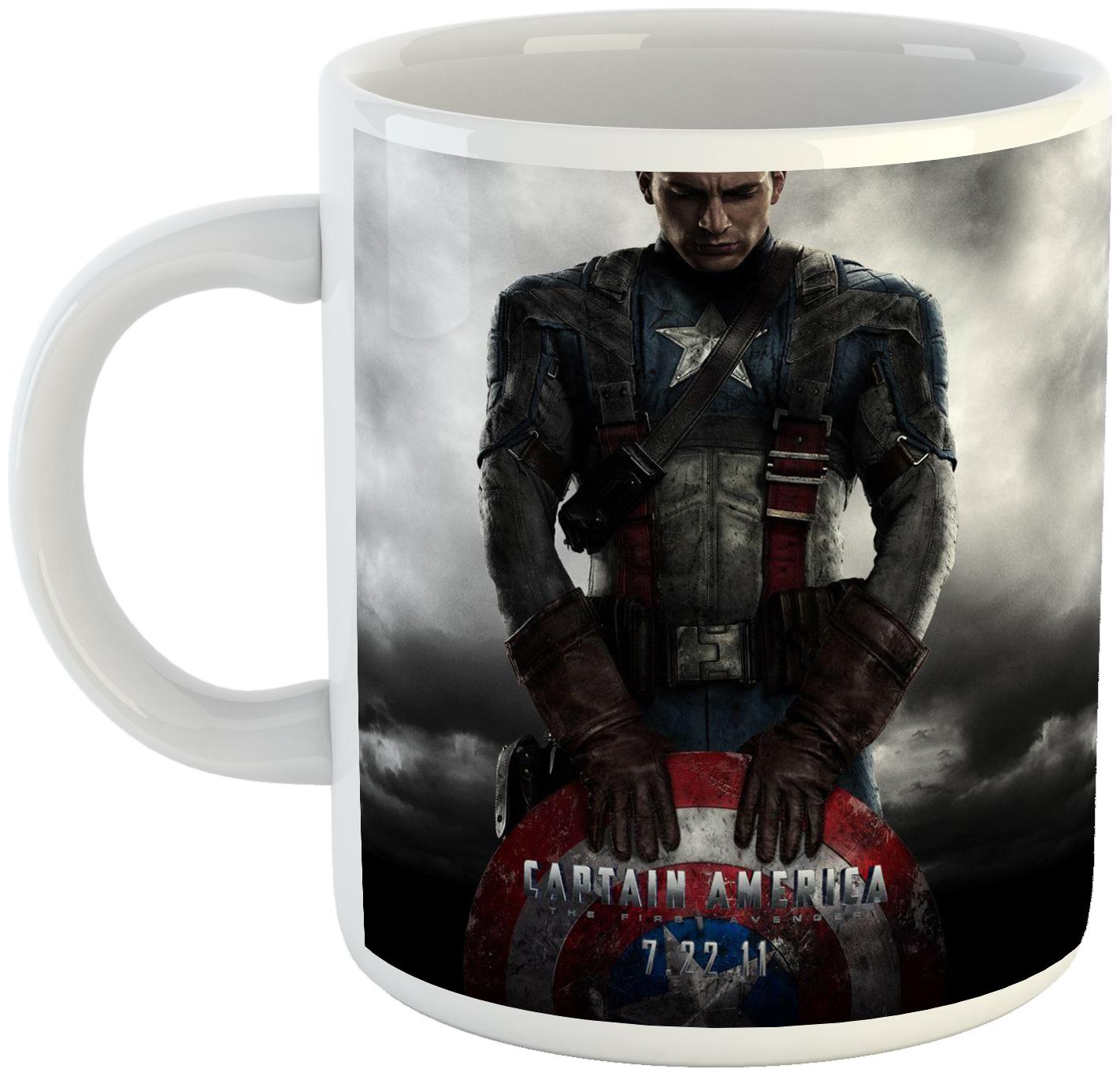 

Ashvah Captain America Superhero Ceramic Coffee Mug for Friends And Kids