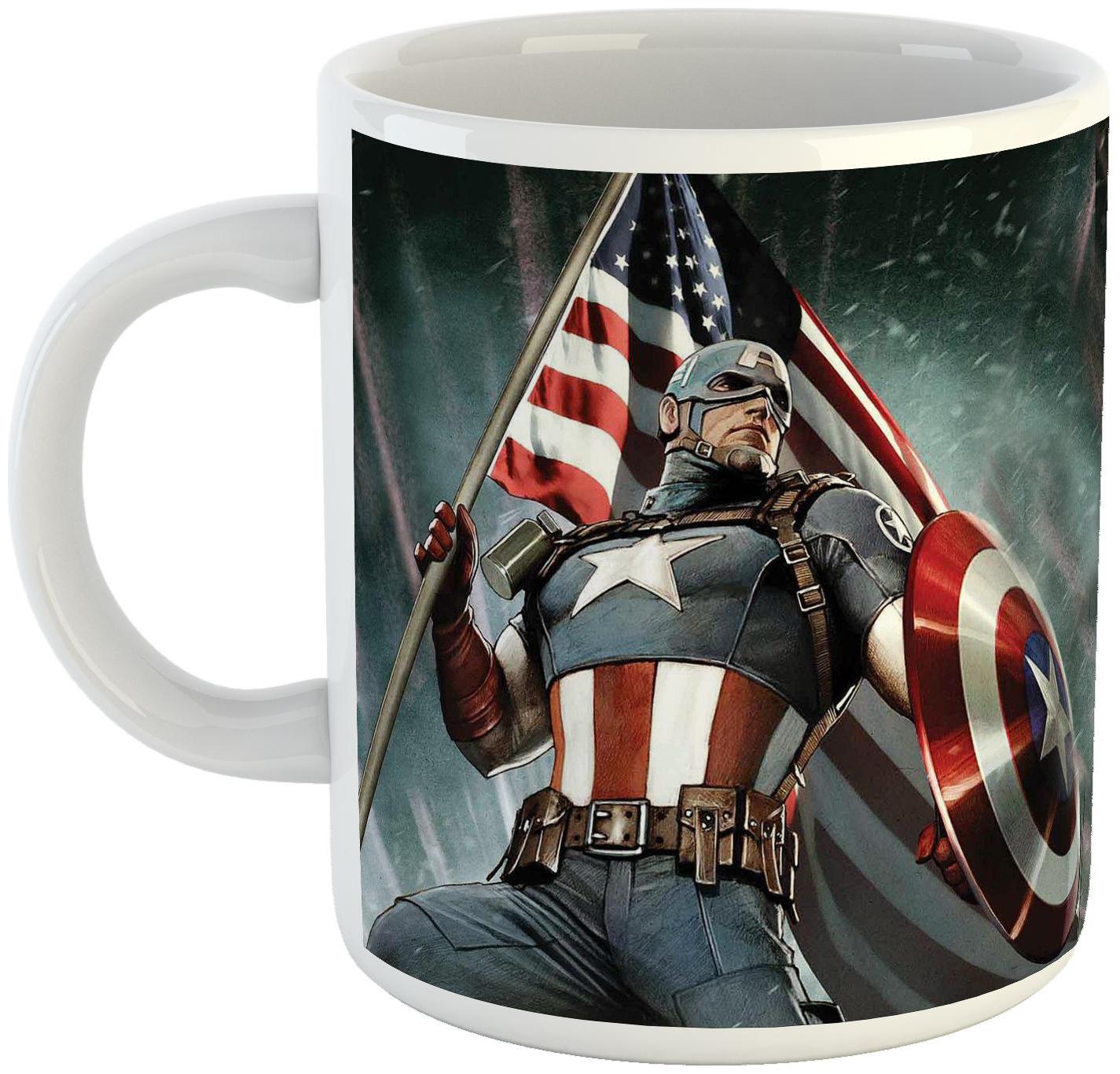 

Ashvah Captain America Superhero Ceramic Coffee Mug for Friends And Kids