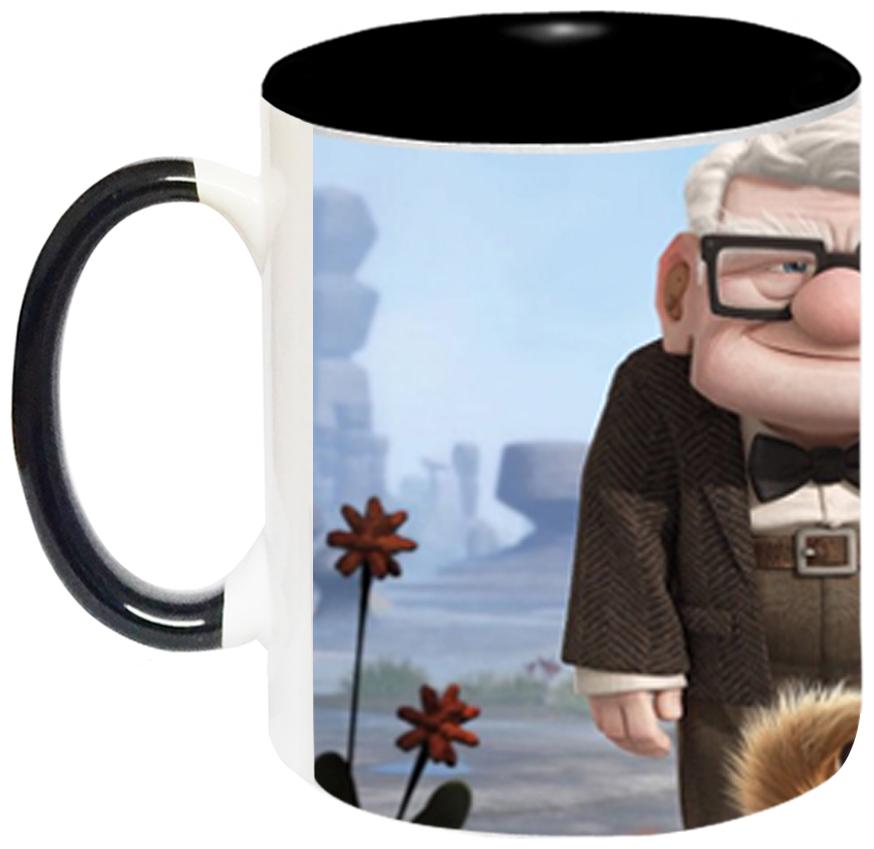 

Ashvah Carl Fredricksen Coffee Mug - Birthday Gift for Kids Ceramic Coffee Mug-1761-BLK