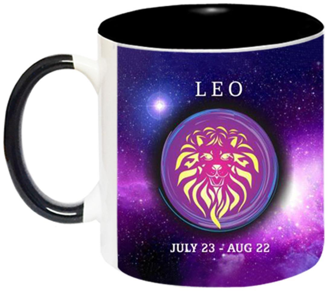 

Ashvah Ceramic Leo Zodiac Sign Coffee Mug by AshvahTM - MUG654-BLK