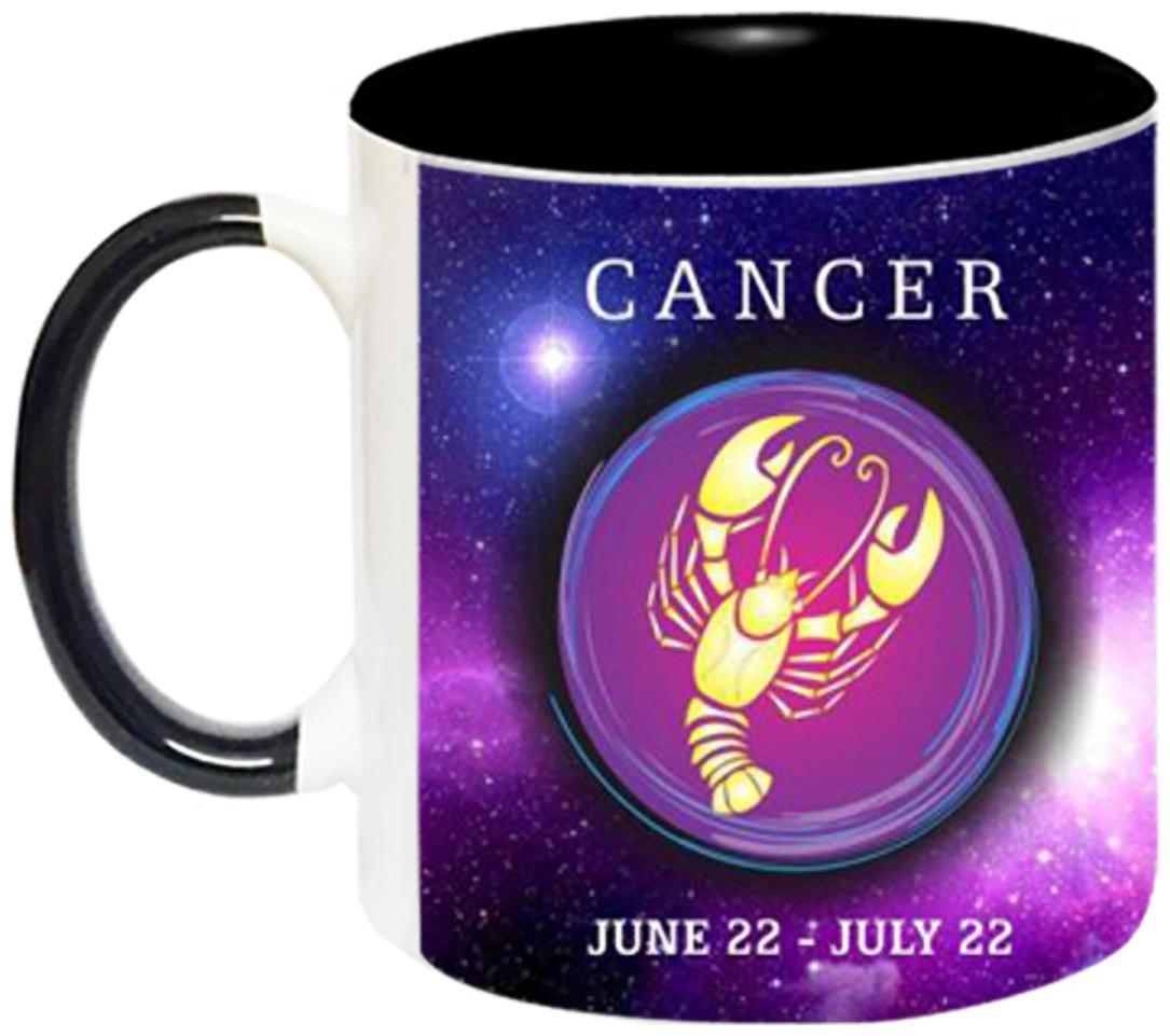 

Ashvah Ceramic Cancer Zodiac Sign Ceramic Coffee Mug by AshvahTM - MUG615-BLK