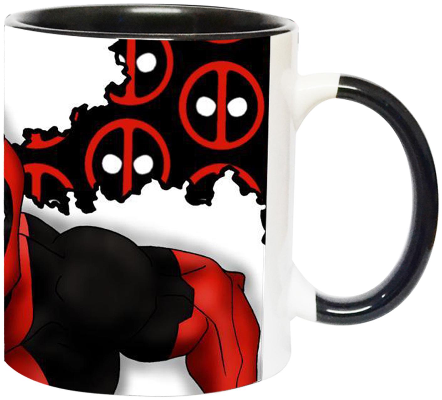 

Ashvah Deadpool Ceramic Coffee Mug for Friends Birthday Gifts for Kids Return Gifts Mug-2648-BLK