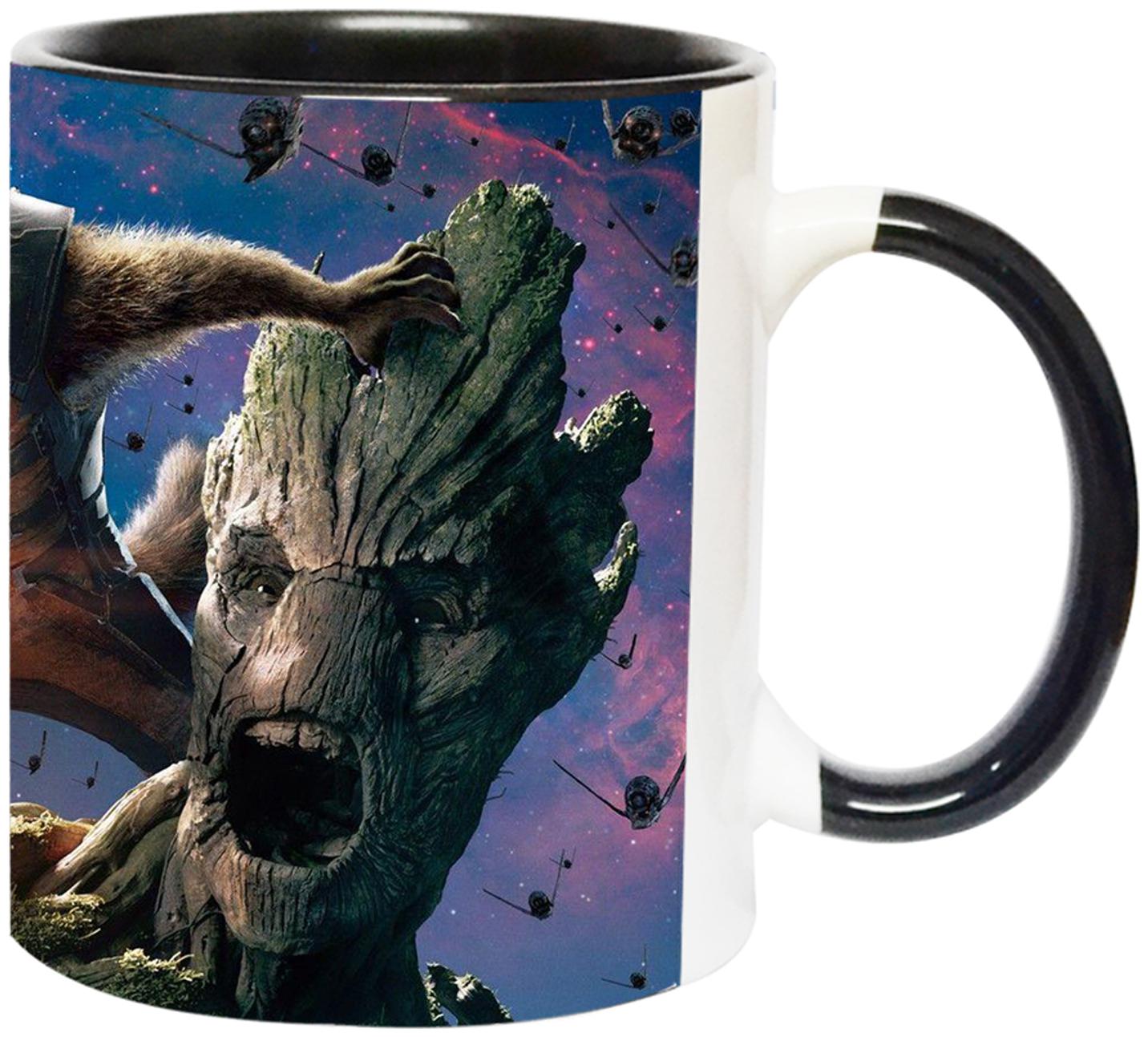 

Ashvah Groot Superhero Ceramic Coffee Mug for Friends Birthday Gifts for Kids Return Gifts Mug-2676-BLK