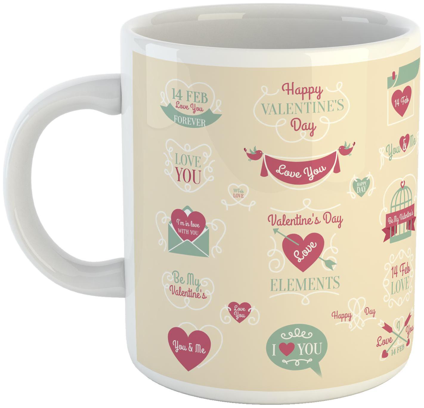 

Ashvah Happy Valentines Day Mug Gifts for Wife Girlfriend Boyfriend- 2381