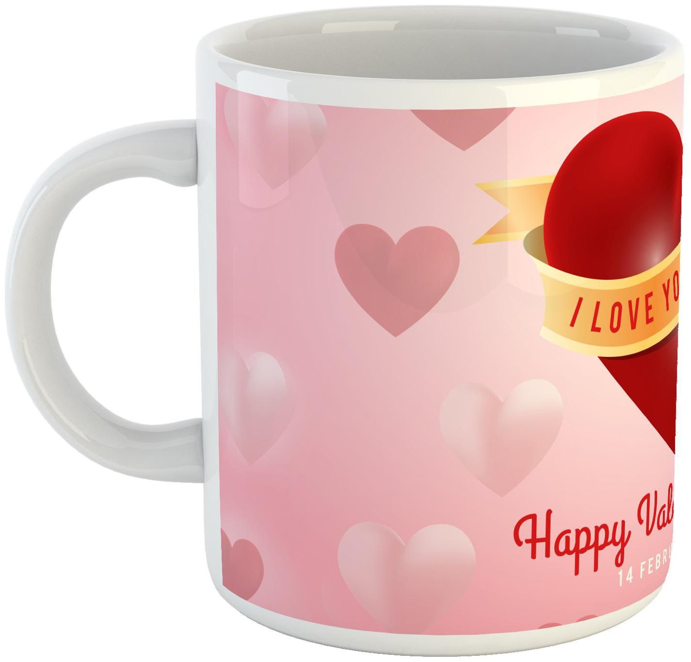 

Ashvah Happy Valentines Day Mug Gifts for Wife Girlfriend Boyfriend- 2403