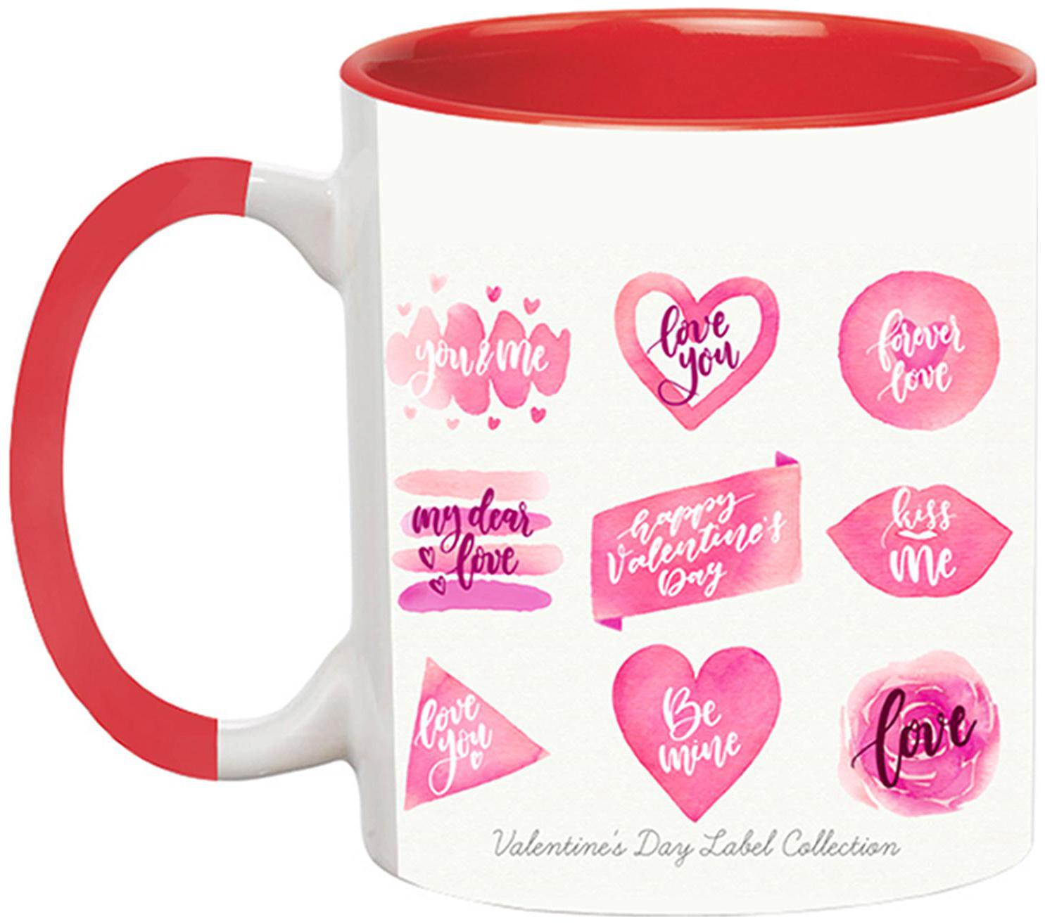 

Ashvah Happy Valentine s Day Gifts for Wife Girlfriend Fiance Spouse Boyfriend Husband Him Her Red Coffee Mug By Ashvah-Mug-2411-Red