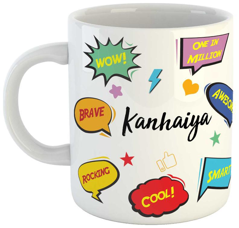 

Ashvah Kanhaiya Name Printed Ceramic Coffee Mug Best Gift For Birthday
