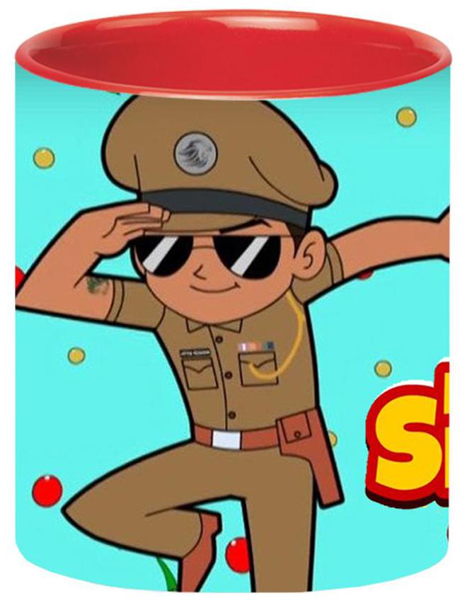 

Ashvah Little Singham Cartoon Red Coffee Mug for Friends Birthday Gifts for Kids Return Gifts by Ashvah-Mug-2247-Red