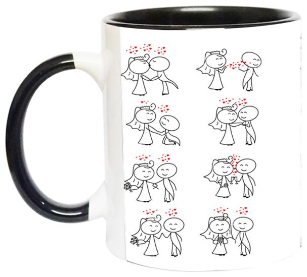 

Ashvah Love Story Coffee Mug - Gift for Love Boyfriend Girlfriend Fiancee Wife Lover on Birthday Anniversary Or Other Occasion-1687-BLK