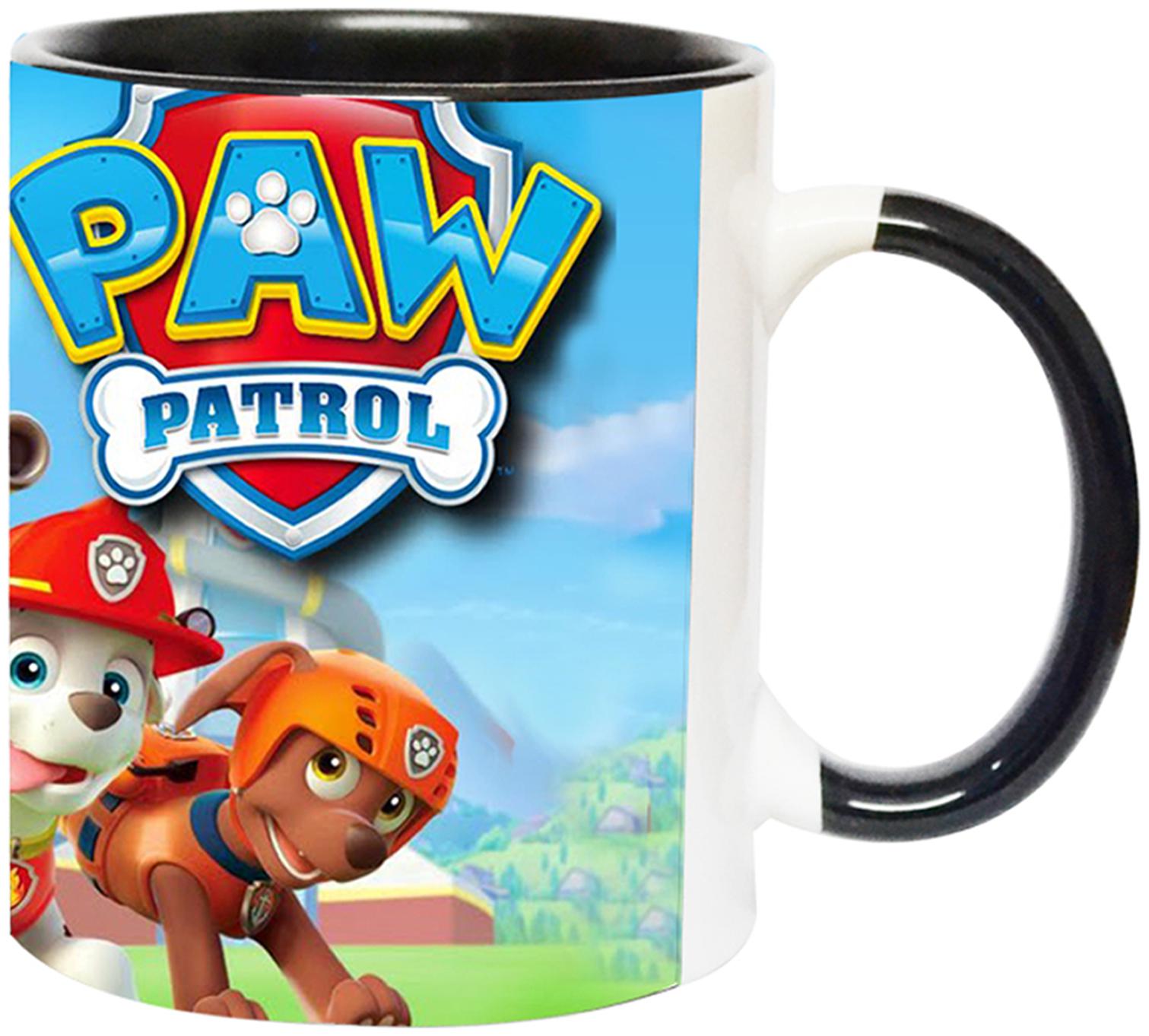 

Ashvah Paw Patrol Cartoon Ceramic Coffee Mug for Friends Birthday Gifts for Kids Return Gifts Mug-2485-BLK