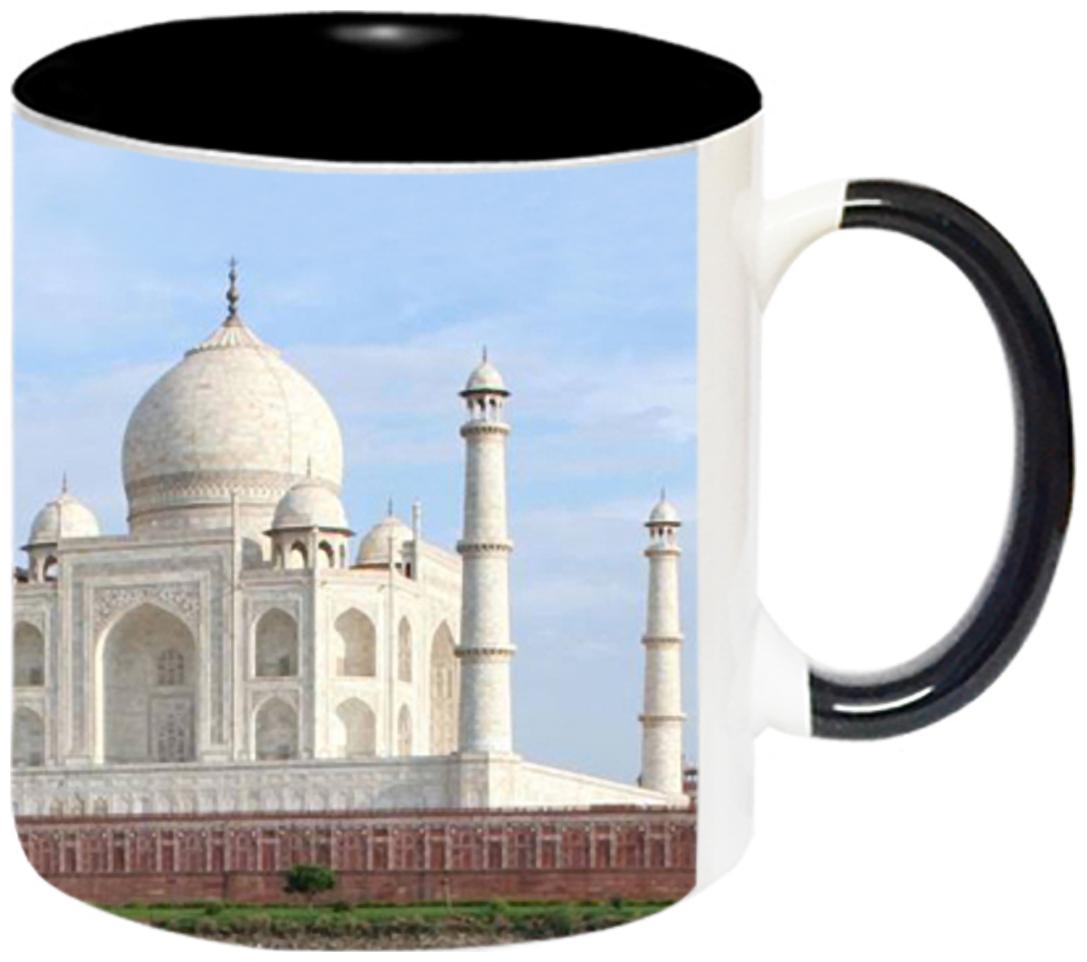 

Ashvah Taj Mahal Ceramic Coffee Mug - MUG691-BLK