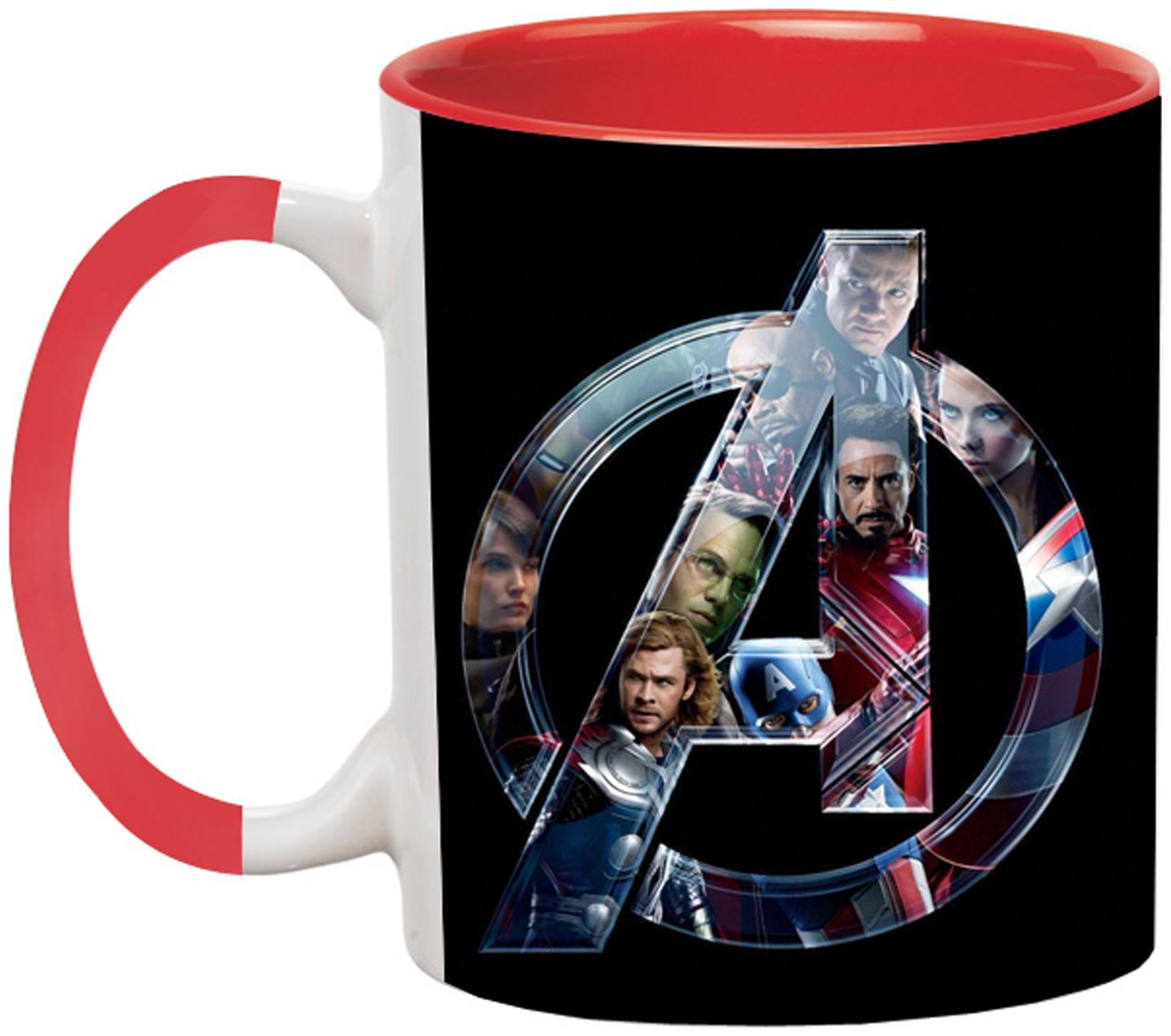 

Ashvah The Avengers Superheros Logo Ceramic Coffee Mug for Friends Birthday Gifts for Kids Return Gifts