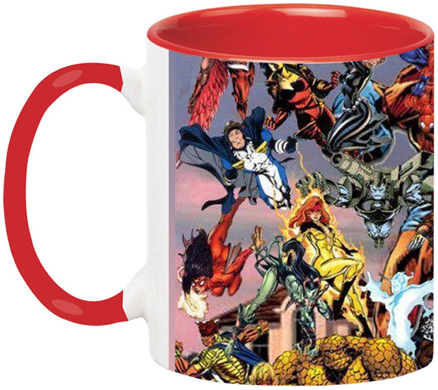 

Ashvah The Avengers Superheros Ceramic Coffee Mug for Friends Birthday Gifts for Kids Return Gifts