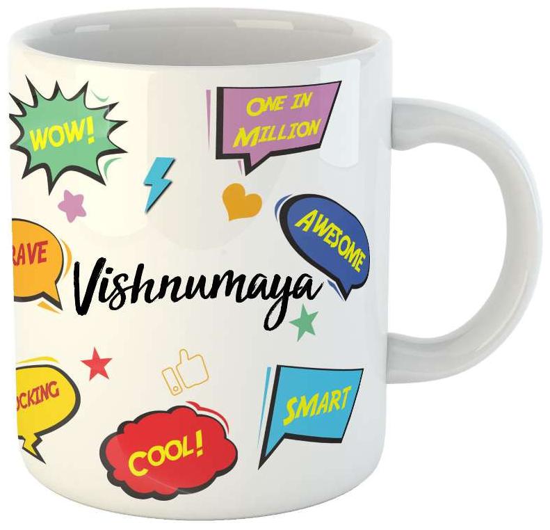 

Ashvah Vishnumaya Name Printed Ceramic Coffee Mug Best Gift For Birthday