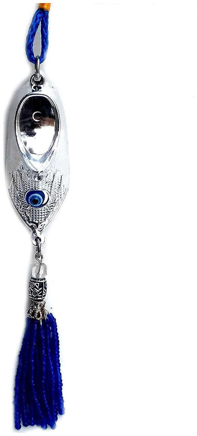 

astrocrystals9 evil eye shoe hanging for your car and home for protection from evil eye