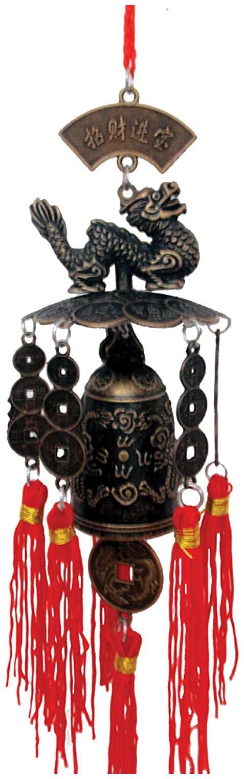 

astrocrystals9 fengshui dragon bell hanging for goodluck and prosperity