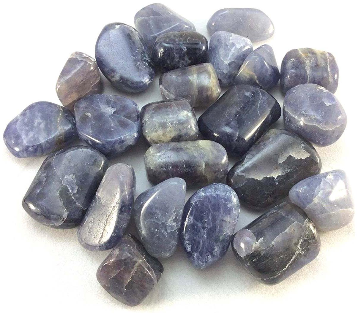 

Astrocrystals9 800 Grams Iolite Tumble Stone